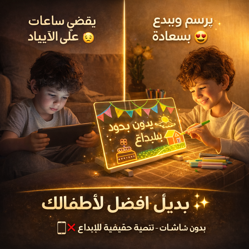 لوحة الرسم المضيئة للأطفال ✨